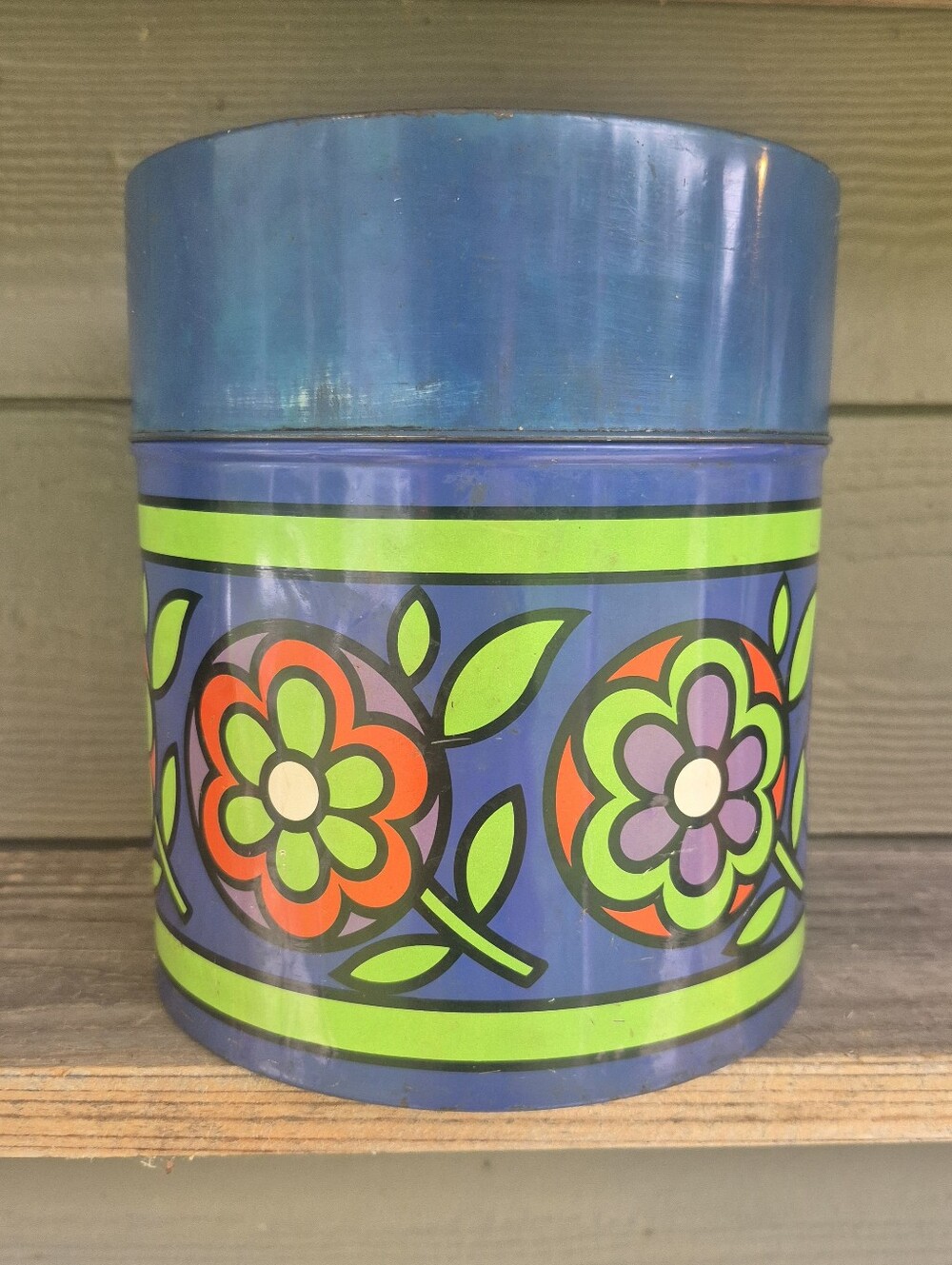 Vintage Flower Power Canister